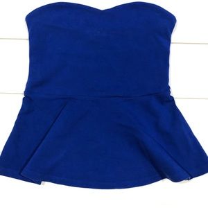 Express peplum royal blue top size XS